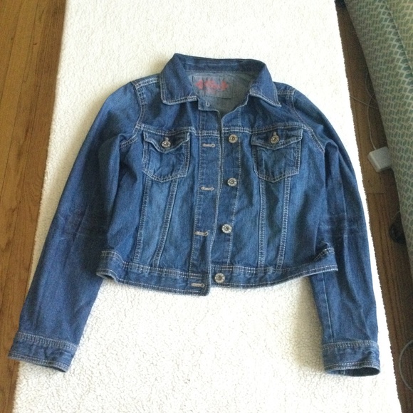 Mudd Denim Jean Jacket Juniors Girls - Size XL 16 - Picture 4 of 13